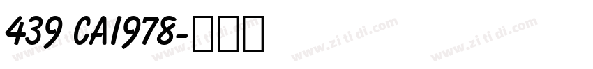 439 CAI978字体转换